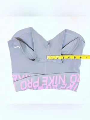 Nike Pro Women’s Mid-Rise 3" Biker Shorts – Thunder Grey/Pink Foam/Metallic – XS thumbnail 12