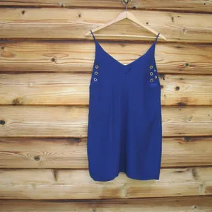 Amanda Uprichard Blue Silk Top thumbnail 4