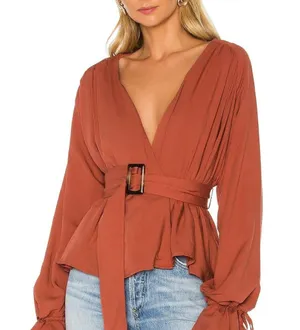 L' Academie REVOLVE Dezi Jacket Rust Color SZ Small thumbnail 1