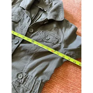 Loft Ann Taylor Jacket Women’s Military Green M thumbnail 5