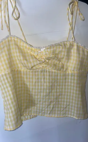 Yellow Crop Top thumbnail 1