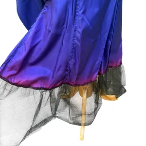 VTG ZumZum Prom Dress Gown 3/4 Blue Velvet Unconventional Lace Formal‎ Glam 90s thumbnail 10