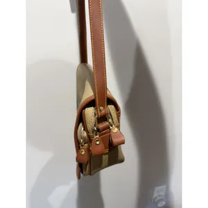 Dooney & Bourke Vintage Brown Shoulder Bag Gold Hardware Buckle Women 9.5x6.5" L thumbnail 11