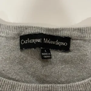 Catherine Malandrino Gray Long Sleeve Crewneck Sweater Size‎ L thumbnail 5