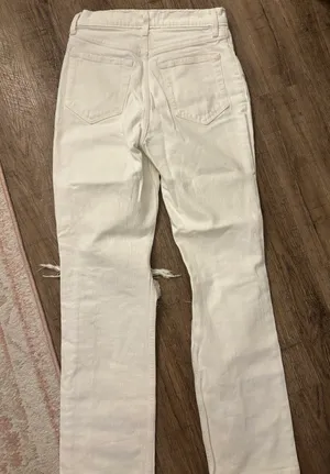 White Distressed Jeans thumbnail 7