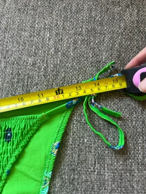 aerie Bright Green Floral Tie-Side Swim Bottoms | Large (New $29.99) thumbnail 4