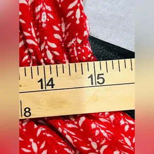 Lulu’s Grecian Getaway Red and White Print Mini Dress size large thumbnail 6