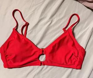 wild fable red Cutout Bikini top with Adjustable Straps thumbnail 1