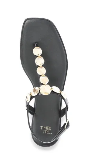 Black Coin Sandals thumbnail 7