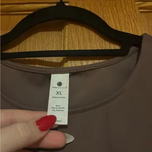 Yogalicious Brown Sleeveless Crop Top thumbnail 3