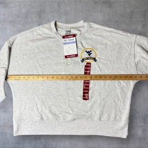 NEW West Virginia Mountaineers Sweatshirt‎ Womens XL Gray Liv Casual Crewneck thumbnail 5