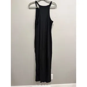 Whimsy + Row Maxi Dress Womens‎ Small Black Organic Cotton Halter Minimalist thumbnail 7