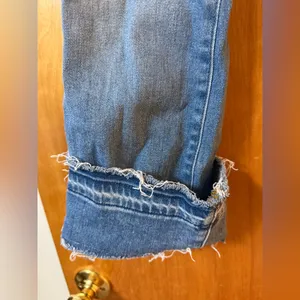 Veronica Beard Carolyn Baby Boot High Rise Jeans Blue Denim Button Fly Size 26/2 thumbnail 2