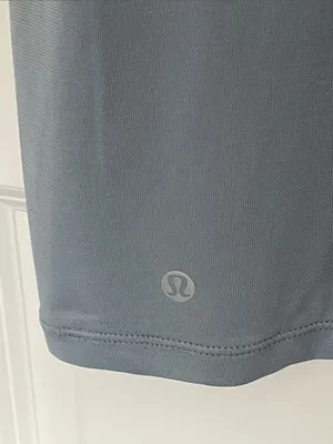 Lululemon Train To Be Short Sleeve Blue Top Large Boxy thumbnail 5