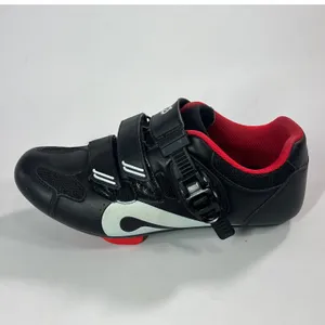 Peloton Cycling Shoes Unisex Size 40 Black Red Hook Loop Ratchet Buckle Cleats thumbnail 8