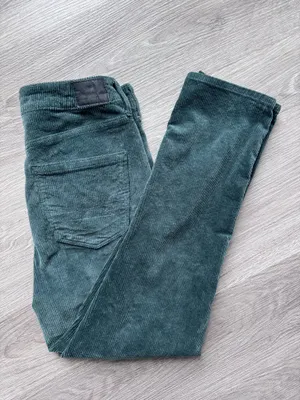 American Eagle Outfitters Dark Green Corduroy Mom Jeans thumbnail 3