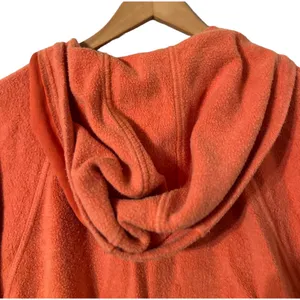 FREE PEOPLE Sadie Orange Fleece Hoodie Sweater Dress Jacket thumbnail 8