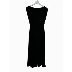 Zesica Strapless Jumpsuit Black Wide Leg Belted Romper Medium NWT thumbnail 8