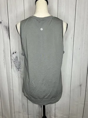 Lululemon Swiftly Breathe Muscle Tank Top Womens Sz 10 Gray Sleeveless thumbnail 5