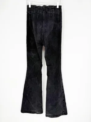 Free People Jayden‎ High Waist Flare Jeans Women's 27 Onyx Boho thumbnail 3