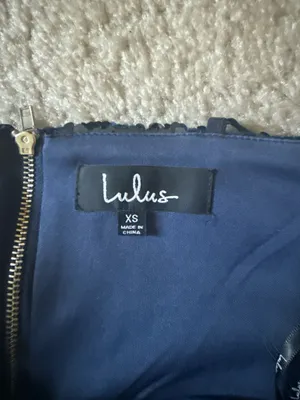 Lulus Blue Sequin Dress Navy Mini thumbnail 3