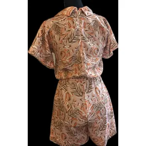 Pink Flamingo Tropical Romper Retro Vacation Outfit XS thumbnail 6