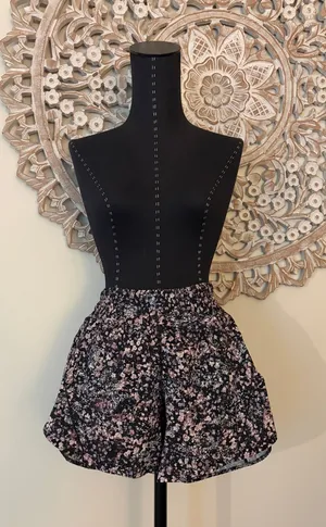 Floral Lululemon Shorts thumbnail 1