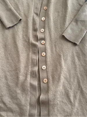 Aritzia Wilfred Merino Wool Tan Cardigan thumbnail 2