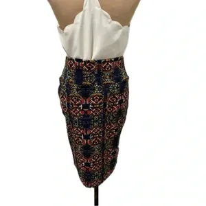 LuLaRoe Cassie Geometric Skirt Size Small Pull On Stretchy Pencil Skirt NWT thumbnail 4