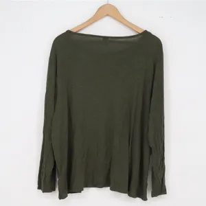 Old Navy T-Shirt Womens XL Luxe Olive Green Slub Knit Long Sleeve Excellent thumbnail 4