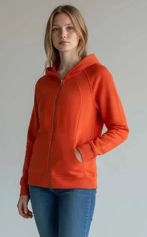 Lululemon Scuba Full-Zip Hoodie Burnt Orange Fleece Jacket Women's Sz 8‎ CA35801 thumbnail 1