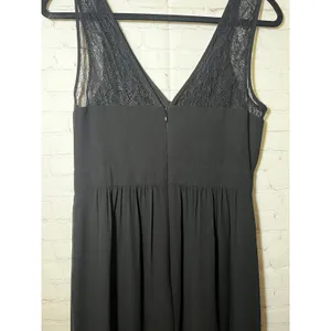 BCBGeneration Black Lace Insert Trim Wedding Guest Maxi Evening Gown Dress Sz‎ 8 thumbnail 8