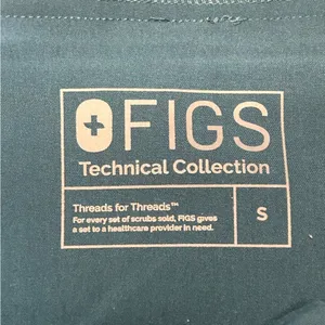 FIGS Women OTG On-The-Go Tailored Straight-Leg Trousers. Muted teal W195W2005 S thumbnail 4