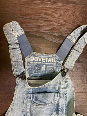Dovetail Workwear Freshley Overalls 8x34 Vintage Denim Stretch Utility NWT thumbnail 5