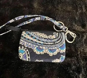 Vera Bradley Zip ID Case Deep Night Paisley thumbnail 1