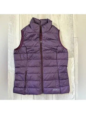 Eddie Bauer Quilted Fb650 Gorpcore Outdoors Purple Puffer Vest size large thumbnail 3