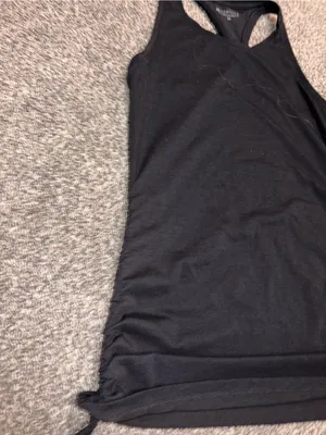 Athleta Black Racerback Ruched Tank XS thumbnail 6