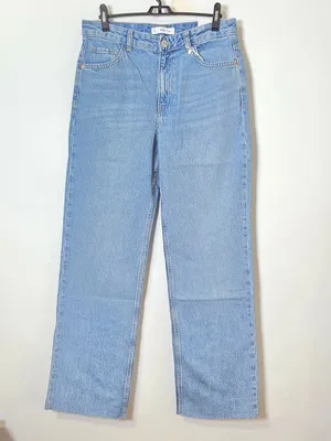 Mango Wideleg Mid-Rise Jeans - Medium Blue - Women's Size 8 - 47083267 thumbnail 2
