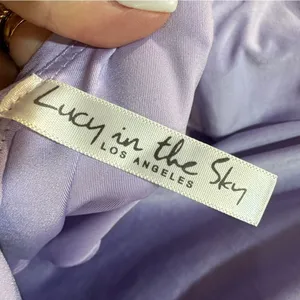 Lucy In the Sky Lilac Ruched Mini Dress Size M NWOT thumbnail 6