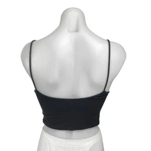 Aritzia Wilfred Black Sleeveless Cami Camisole Twist Front Crop Tank Top Size S thumbnail 2