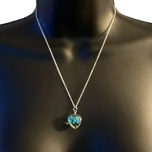 925 silver tree of life heart pendant necklace thumbnail 1