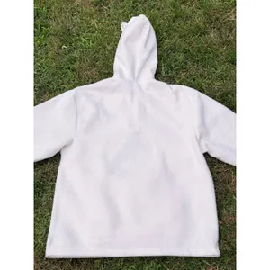 Disney Eeyore Womens Medium Cream Fleece 1/4 Zip Hoodie Winnie the Pooh Pullover thumbnail 10
