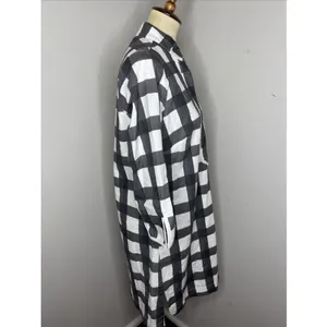 Brooke Wright Designs Talley Shift Dress in Black Check Medium M thumbnail 4