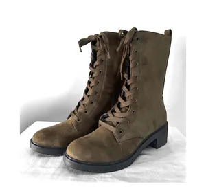 Rouge Helium taupe green combat boots thumbnail 7