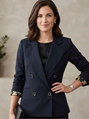 Cabi Luxe Tux Black Doulbe Breasted Blazer Jacket Size 8 thumbnail 2