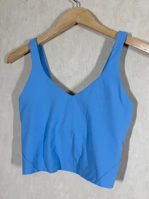 Lululemon Women’s Align Tank Top Built in shelf Bra Nulu in Aero Blue 6 thumbnail 4