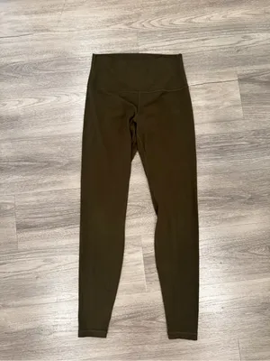 Lululemon Align Pant *Full Length 28" Dark Olive Size 8 thumbnail 2