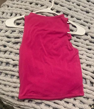 High Neck Pink Tank thumbnail 2