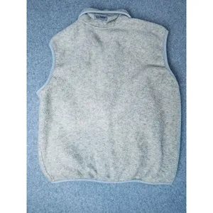 Vintage Eddie Bauer Vest Womens Tan Sherpa ‎ Fleece Full Zip Medium Polartec thumbnail 8