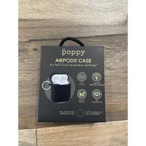 XO Poppy AirPods Case - Black (1st & 2nd Generation) thumbnail 2